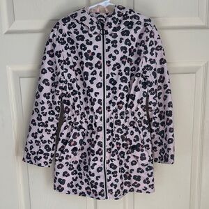 Urban Republic Pink Leopard Print Trench Coat